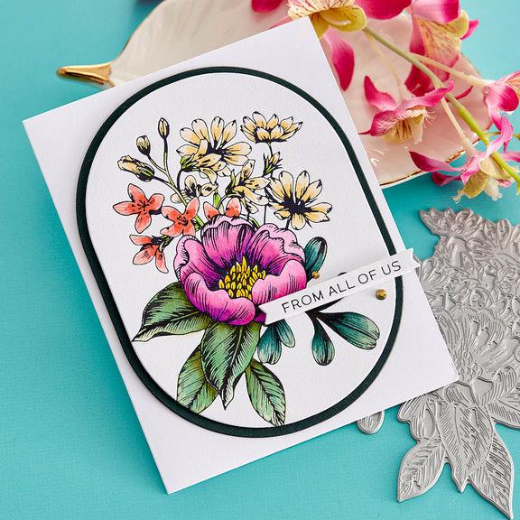 Spellbinders - BetterPress - Press Plate - Pressed Bouquet-ScrapbookPal