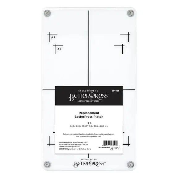 Spellbinders - BetterPress - Replacement BetterPress Platen-ScrapbookPal