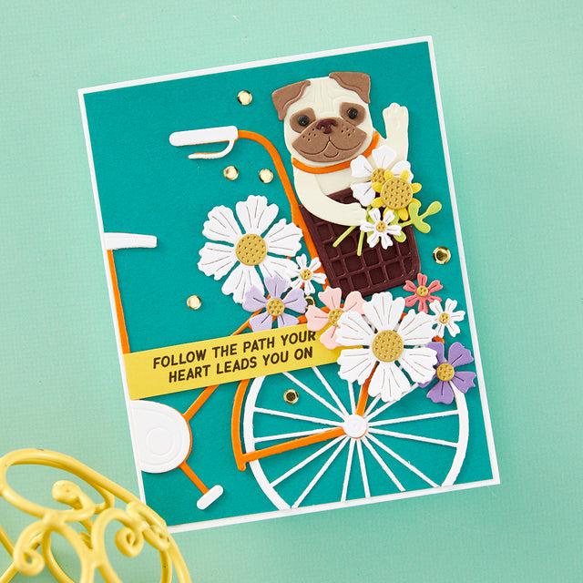 Spellbinders - Bibi's Cats and Pugs Collection - Clear Stamps - Cats and Pugs Sentiments-ScrapbookPal