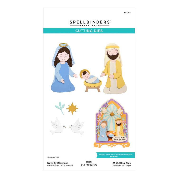 Spellbinders - Bibi's Little Blessings Collection - Dies - Nativity Blessings-ScrapbookPal