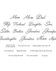 Spellbinders - Bibi's Musical Notes Collection - Clear Stamps - Family Musical Mix Greetings-ScrapbookPal