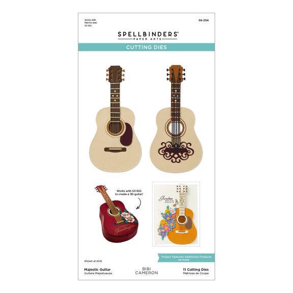 Spellbinders - Bibi's Musical Notes Collection - Dies - Majestic Guitar-ScrapbookPal