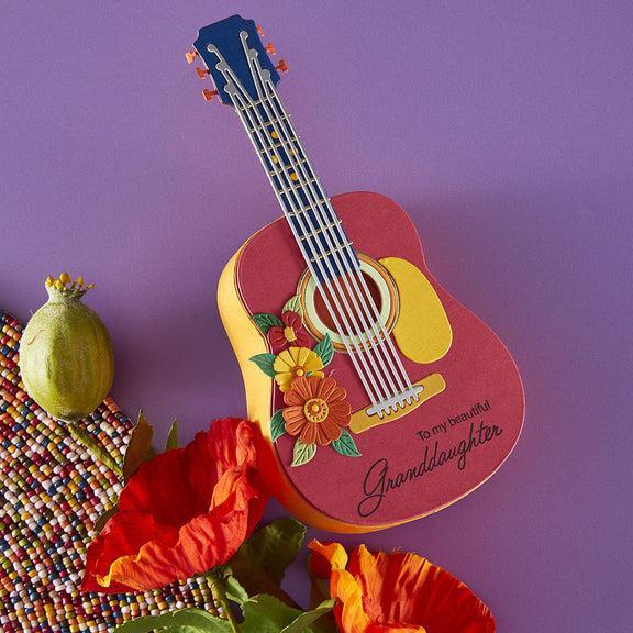 Spellbinders - Bibi's Musical Notes Collection - Dies - Majestic Guitar Box Side Panels-ScrapbookPal
