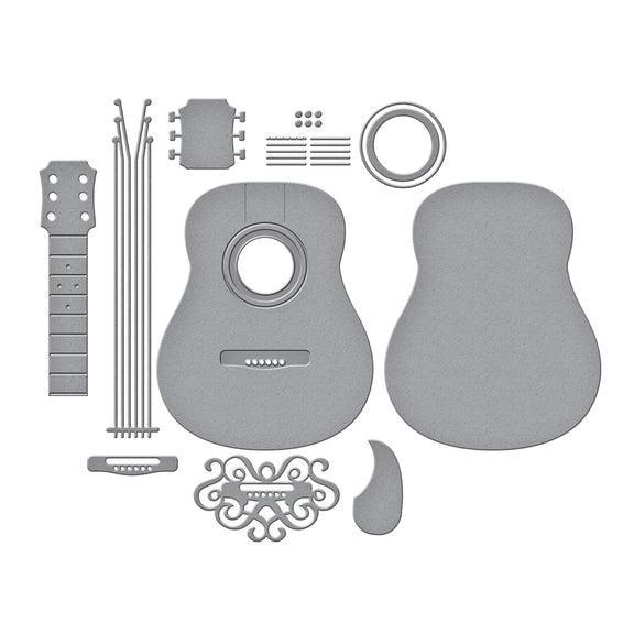 Spellbinders - Bibi's Musical Notes Collection - Dies - Majestic Guitar-ScrapbookPal