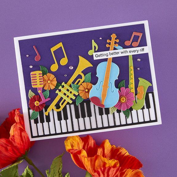 Spellbinders - Bibi's Musical Notes Collection - Dies - Mini Musical Instruments-ScrapbookPal