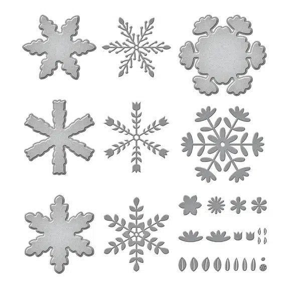 Spellbinders - Bibi's Snowflakes Collection - Dies - Delicate Snowflakes-ScrapbookPal