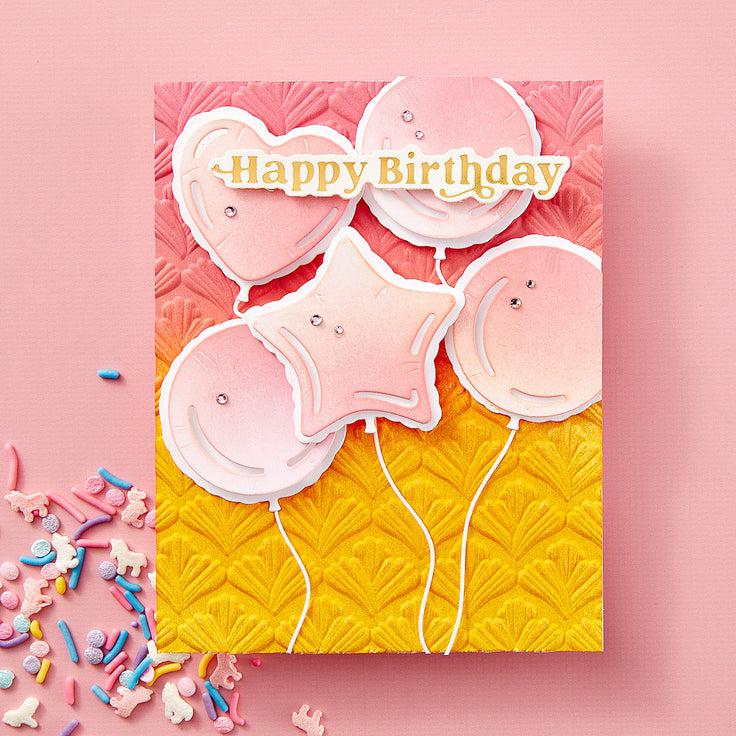 Spellbinders - Birthday Bash Collection - Dies - Mylar Balloons-ScrapbookPal