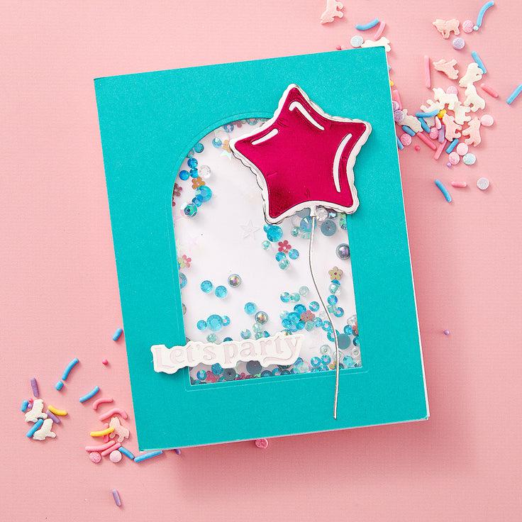 Spellbinders - Birthday Bash Collection - Hot Foil Plates &amp; Dies - Birthday Sentiments-ScrapbookPal