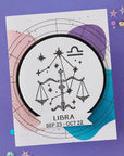 Spellbinders - Block Print Zodiacs Collection - Registration Press + Foil Plates - Block Print Libra-ScrapbookPal