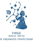 Spellbinders - Block Print Zodiacs Collection - Registration Press + Foil Plates - Block Print Virgo-ScrapbookPal