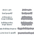 Spellbinders - Bougie Birthday Collection - Press Plates & Dies - Bougie Birthday Sentiments-ScrapbookPal