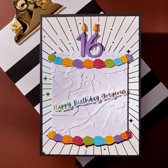 Spellbinders - Bougie Birthday Collection - Press Plates &amp; Dies - Bougie Birthday Sentiments-ScrapbookPal