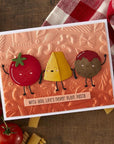 Spellbinders - Buon Appetito Collection - Clear Stamps - Stay Saucy-ScrapbookPal