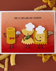 Spellbinders - Buon Appetito Collection - Clear Stamps - Stay Saucy-ScrapbookPal