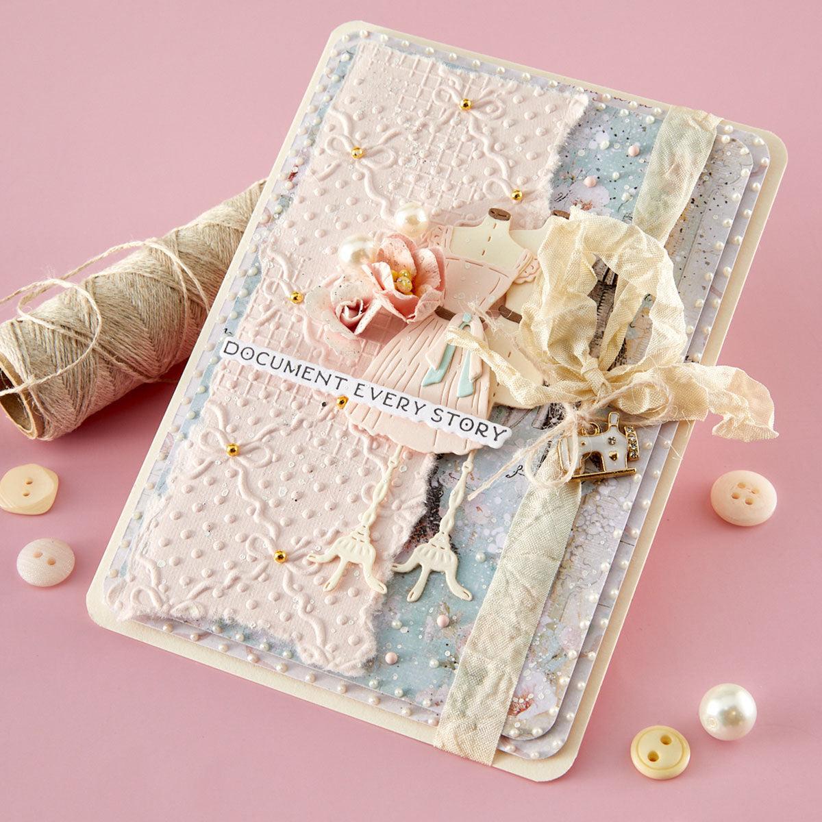 Spellbinders - Buttons &amp; Keepsakes Collection - Dies - Couture Dressform-ScrapbookPal