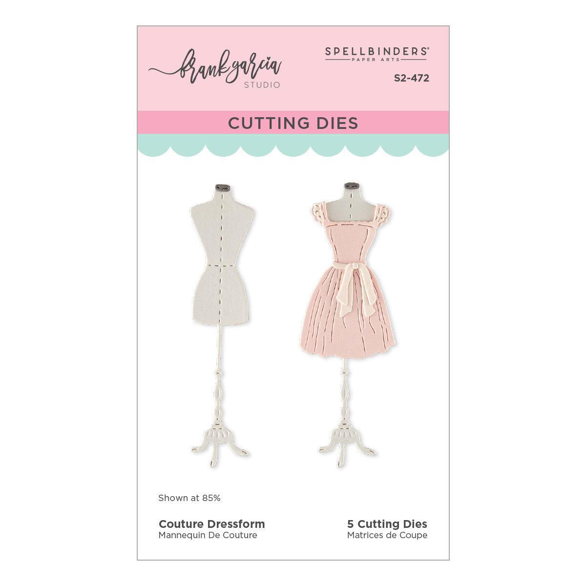 Spellbinders - Buttons &amp; Keepsakes Collection - Dies - Couture Dressform-ScrapbookPal