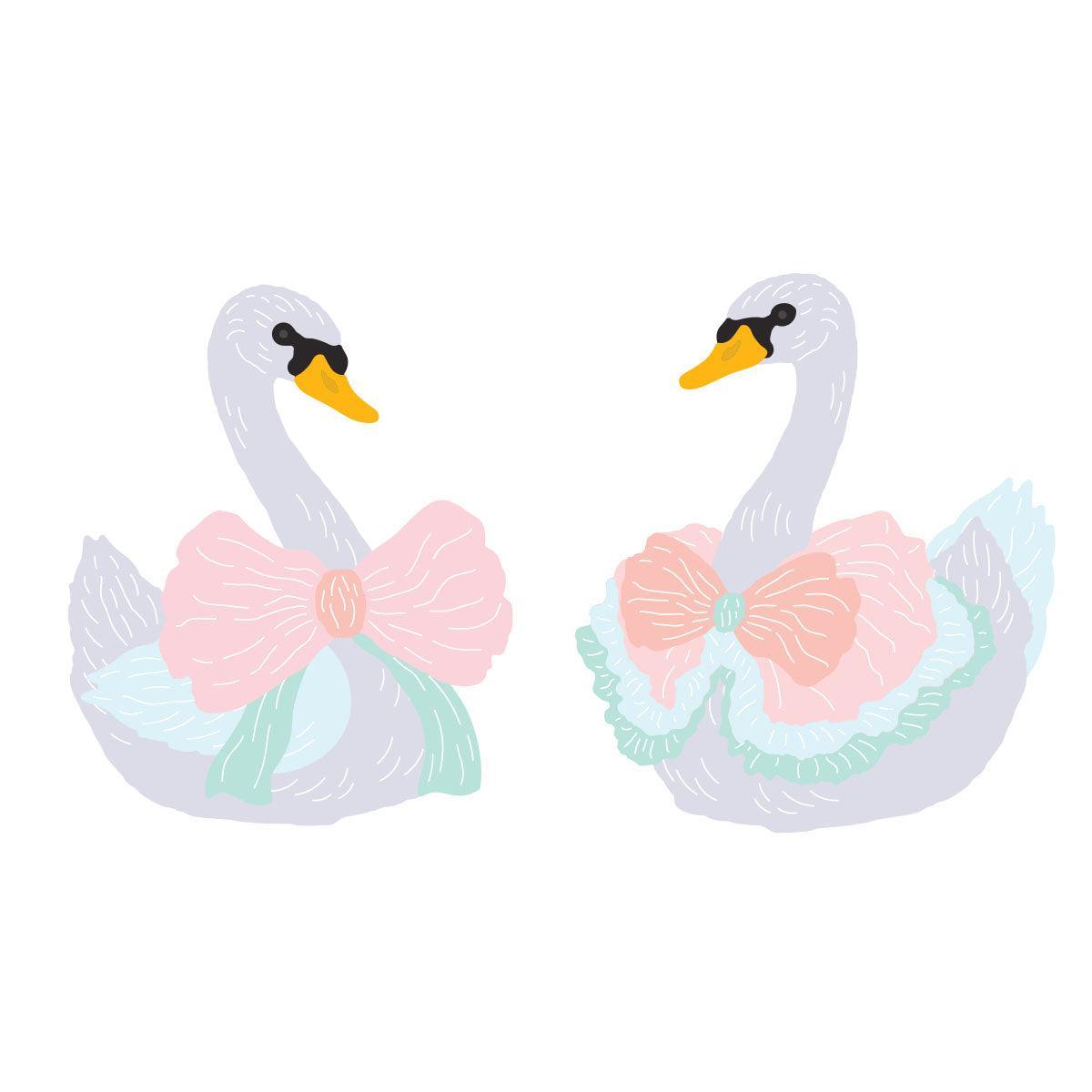 Spellbinders - Buttons &amp; Keepsakes Collection - Dies - Keepsake Swans-ScrapbookPal