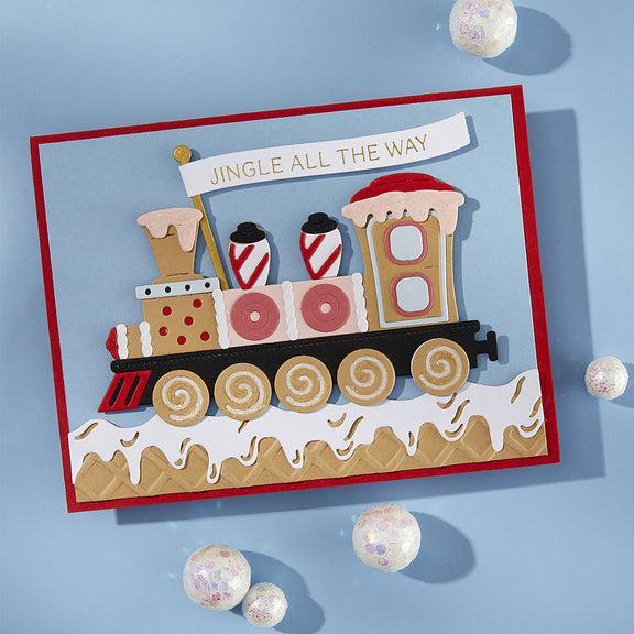 Spellbinders - Candy Christmas Collection - 3D Embossing Folder - Waffle Cone-ScrapbookPal