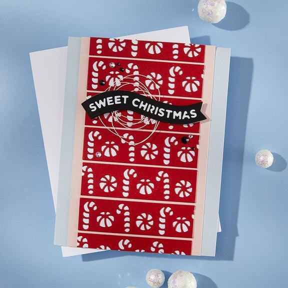 Spellbinders - Candy Christmas Collection - Dies - Sweet Borders-ScrapbookPal
