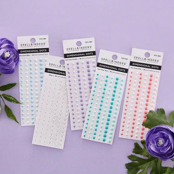 Spellbinders - Card Shoppe Essentials - Enamel Dots - Dimensional Clear-ScrapbookPal