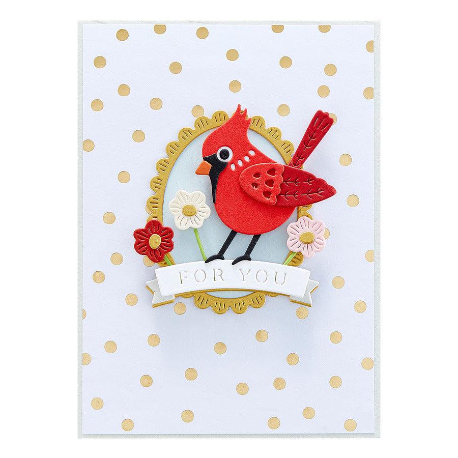 Spellbinders - Celebrate the Season Collection - Dies - Tweet Cardinal-ScrapbookPal