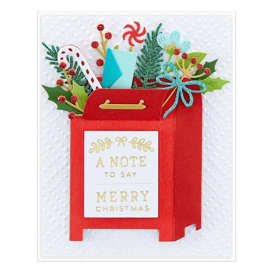 Spellbinders - Celebrate the Season Collection - Embossing Folder - Dazzling Dots-ScrapbookPal