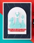 Spellbinders - Checkmate Collection - Clear Stamps & Dies - Well Played Sentiments-ScrapbookPal