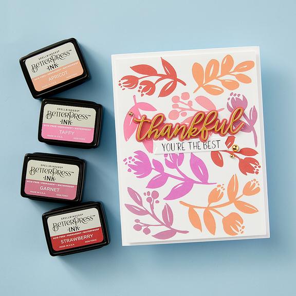 Spellbinders - Cheers to You Collection - Registration Press Plates &amp; Dies - Sprigs-ScrapbookPal