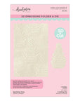 Spellbinders - Christmas Blush Collection - 3D Embossing Folder - Sparkling Trees-ScrapbookPal