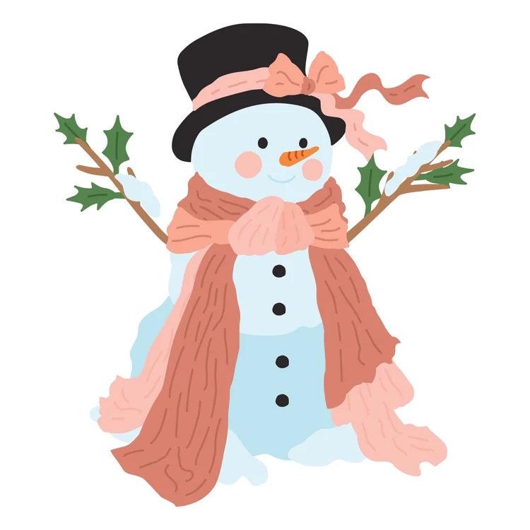 Spellbinders - Christmas Blush Collection - Dies - Sweet Snowman-ScrapbookPal