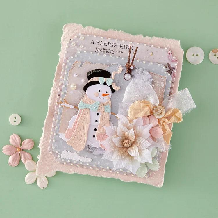 Spellbinders - Christmas Blush Collection - Dies - Sweet Snowman-ScrapbookPal