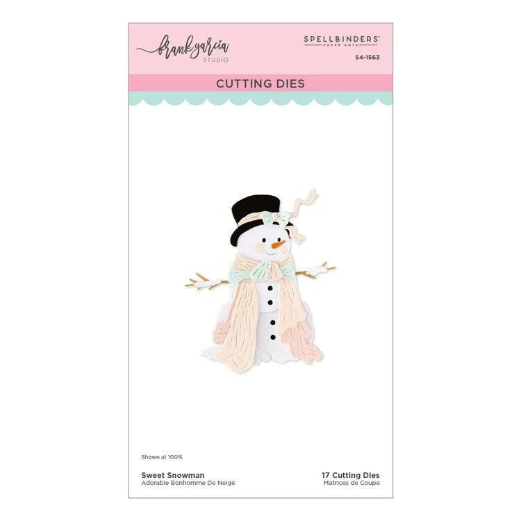 Spellbinders - Christmas Blush Collection - Dies - Sweet Snowman-ScrapbookPal