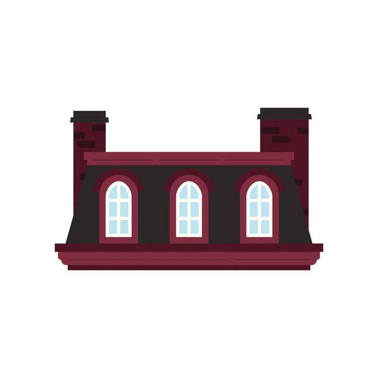 Spellbinders - Christmas City Holiday Collection - Dies - Mansard Roof-ScrapbookPal
