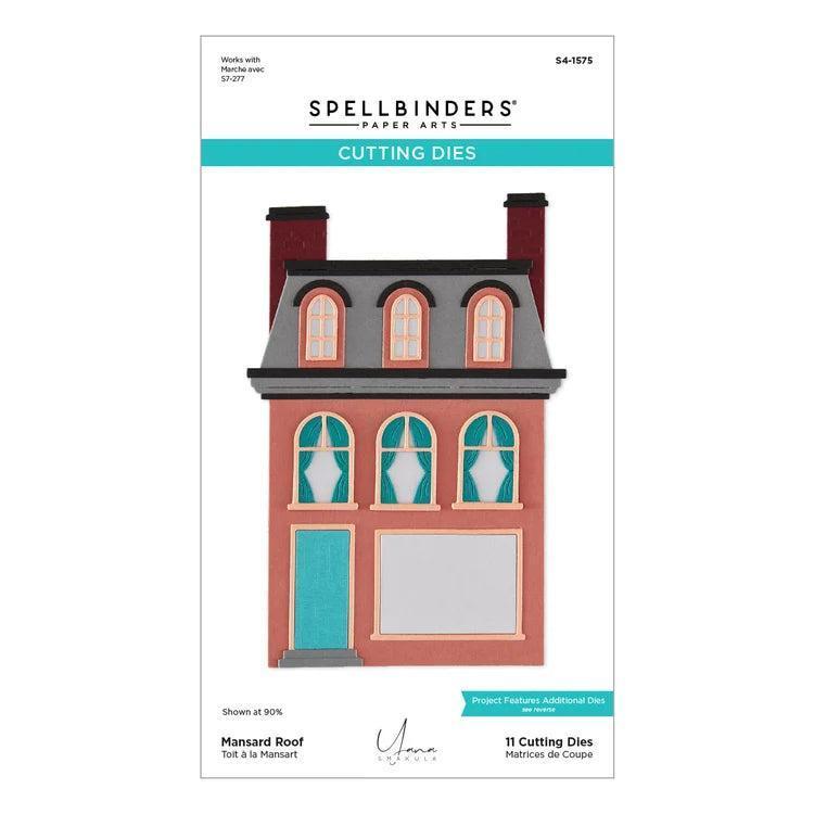 Spellbinders - Christmas City Holiday Collection - Dies - Mansard Roof-ScrapbookPal