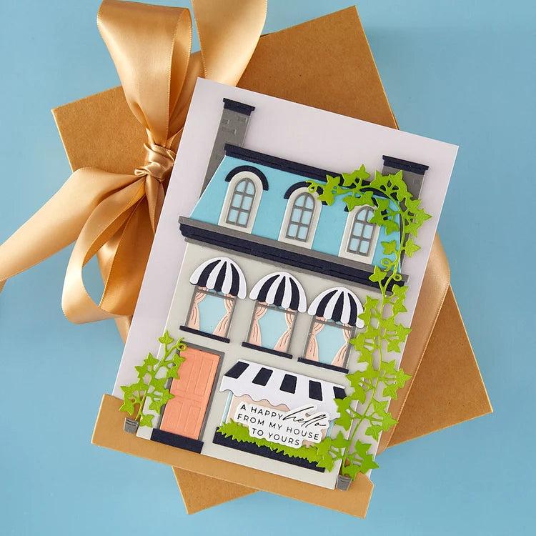 Spellbinders - Christmas City Holiday - Dies - Mansard Roof-ScrapbookPal
