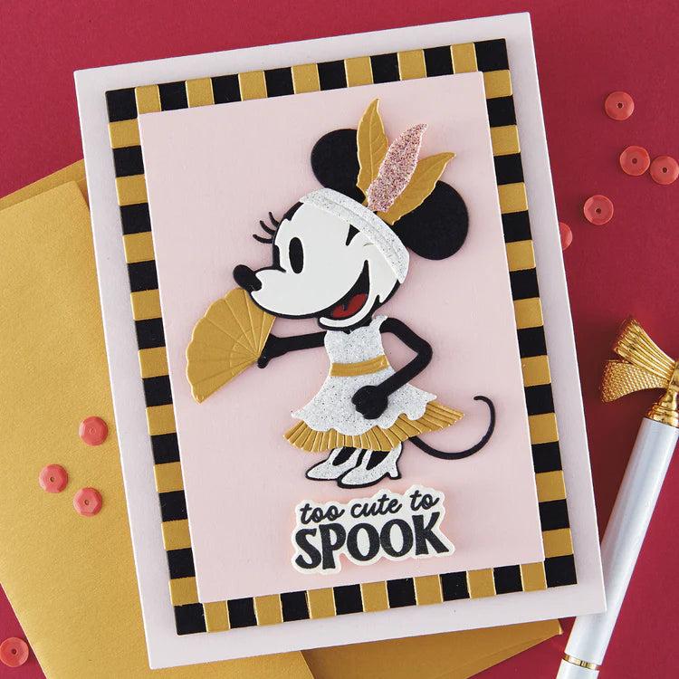 Spellbinders - Classic Mouse Costume Party Collection - Clear Stamps &amp; Dies - Classic Mouse Trick-or-Treat Sentiments-ScrapbookPal