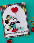 Spellbinders - Classic Mouse Love Collection - Press Plate & Dies - Classic Mouse Love Sentiments-ScrapbookPal