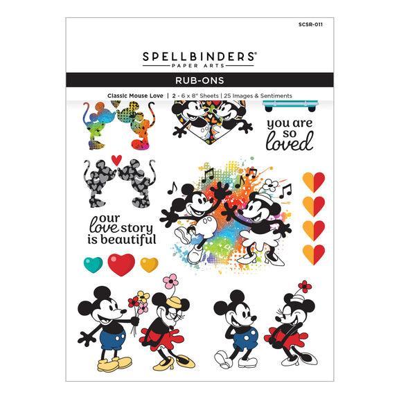 Spellbinders - Classic Mouse Love Collection - Rub-Ons - Classic Mouse Love-ScrapbookPal