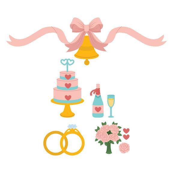 Spellbinders - Classic Mouse Wedding Collection - Dies - Classic Mouse Wedding Accessories-ScrapbookPal