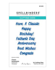 Spellbinders - Classic Road Legends Collection - Dies - Classic Sentiments-ScrapbookPal