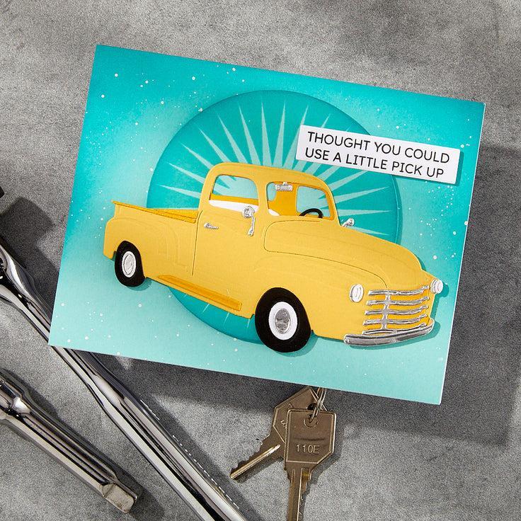 Spellbinders - Classic Road Legends Collection - Press Plates - Radiant Starburst-ScrapbookPal