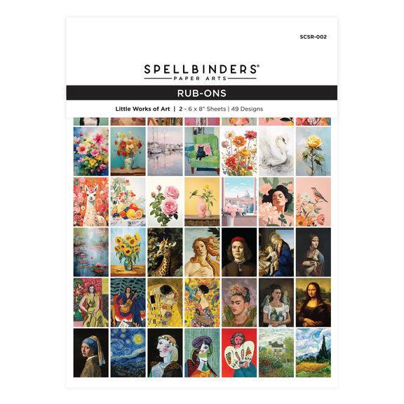 Spellbinders - Clear Seal Maker Tool Collection - Rub-On Sheets - Little Works of Art-ScrapbookPal
