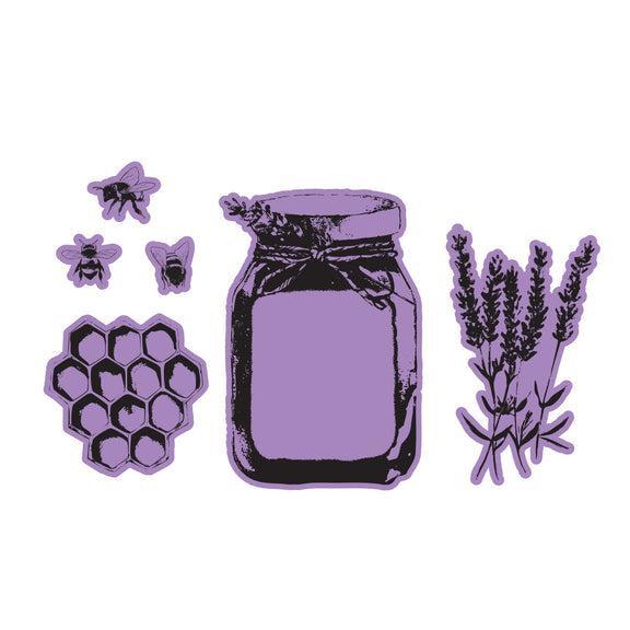 Spellbinders - Clear Stamps &amp; Dies - Simple Vintage Lavender Fields-ScrapbookPal