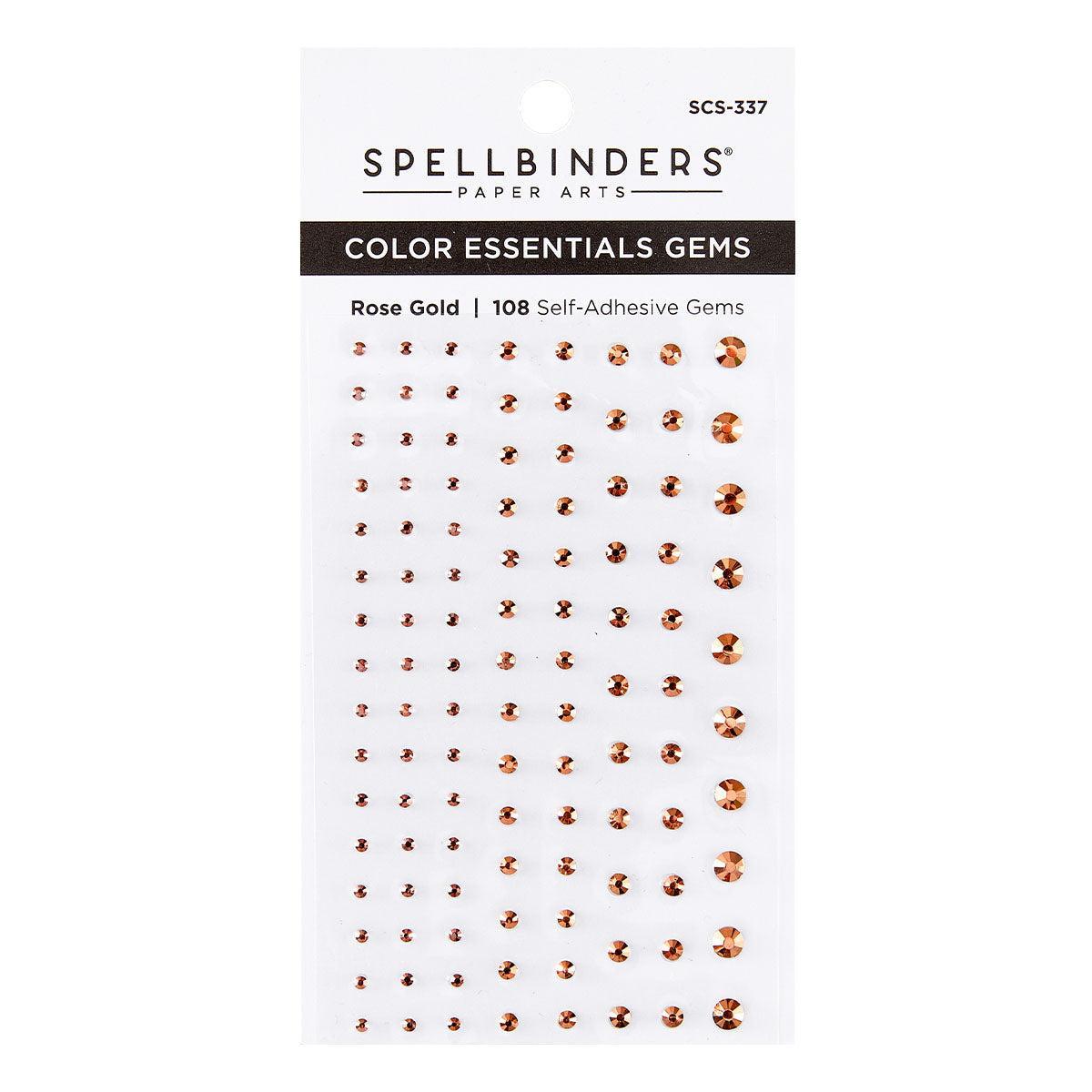 Spellbinders - Color Essential Gems - Rose Gold-ScrapbookPal