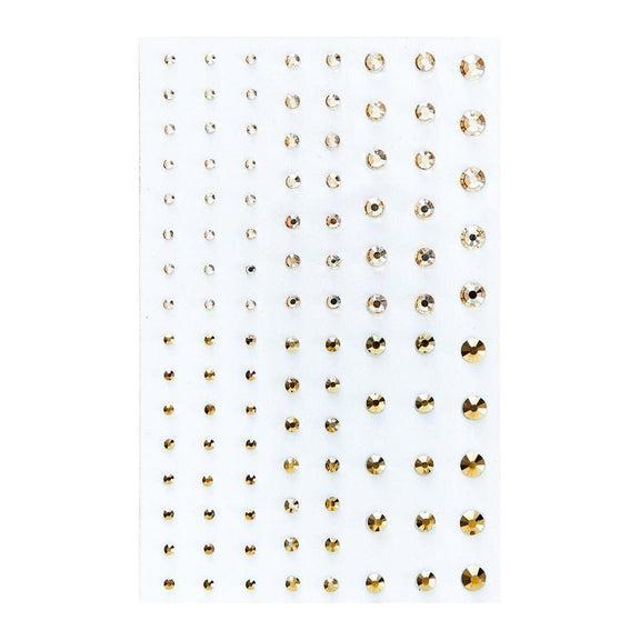 Spellbinders - Color Essentials Gems - Gold Mix-ScrapbookPal