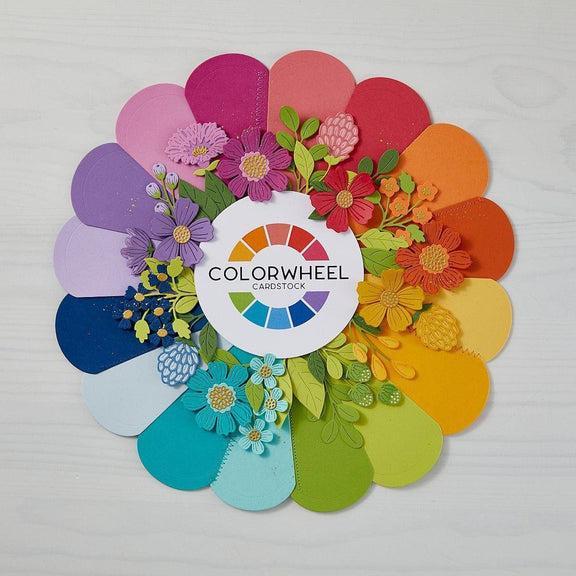 Spellbinders - ColorWheel Cardstock Collection - Dies - Color Swatch Petal-ScrapbookPal