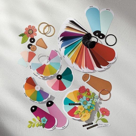 Spellbinders - ColorWheel Cardstock Collection - Dies - Color Swatch Petal-ScrapbookPal