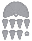 Spellbinders - ColorWheel Cardstock Collection - Dies - Color Swatch Wheel-ScrapbookPal