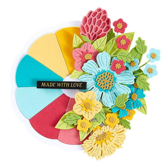 Spellbinders - ColorWheel Cardstock Collection - Dies - Color Swatch Wheel-ScrapbookPal