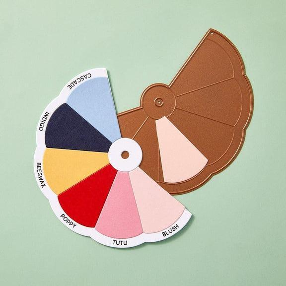 Spellbinders - ColorWheel Cardstock Collection - Dies - Color Swatch Wheel-ScrapbookPal